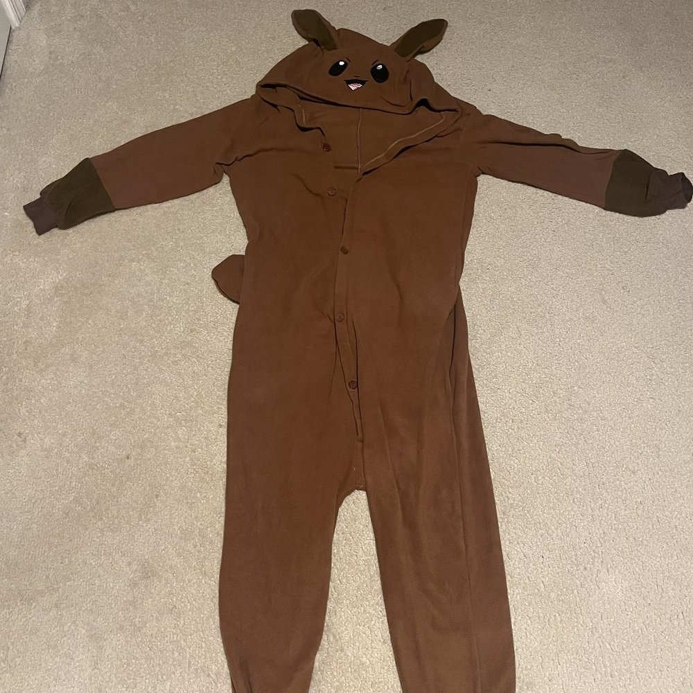 eevee onesie! size medium. measurement in inches on slide 3-5